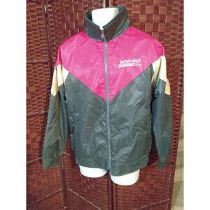 Vintage 90s Intercity Ford Jacket Color Block Men's Large Retro